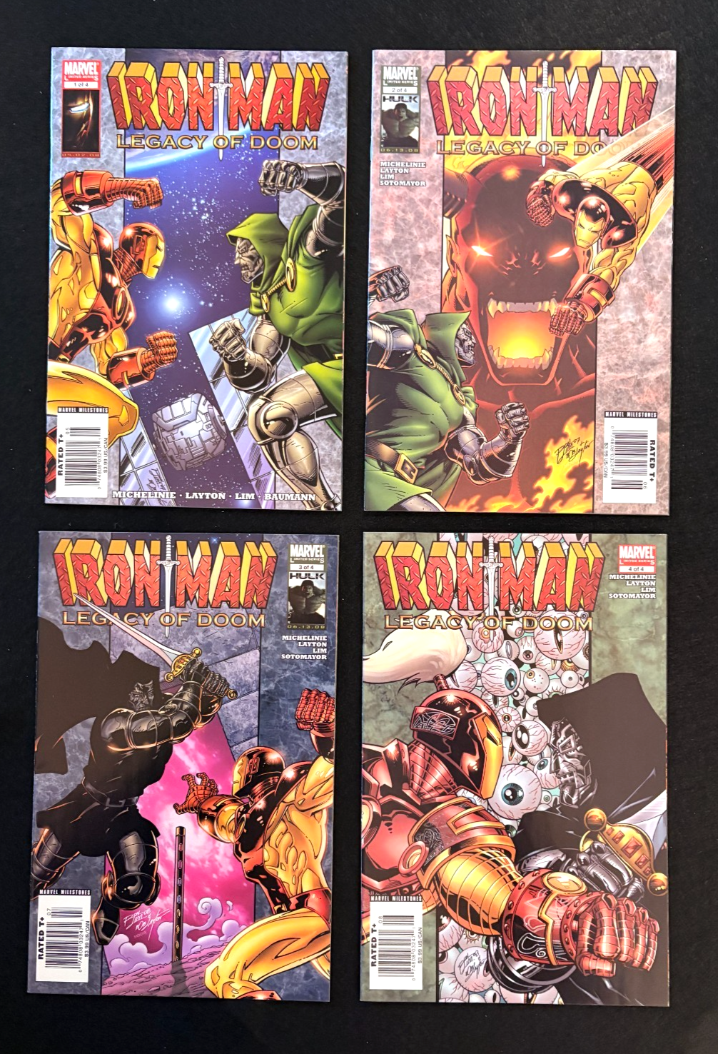 Iron Man: Legacy of Doom - Complete Set of 4 #1-4 2008 Marvel