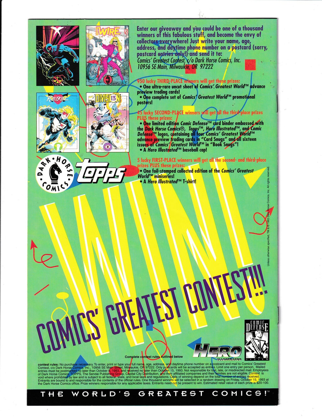Comic's Greatest World Monster #Week 4 (1993) Dark Horse Comics