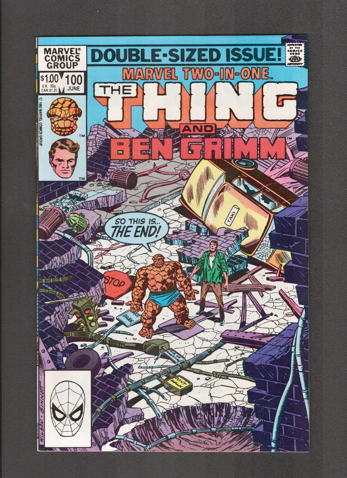 Marvel Two-In-One #100 (1983) Thing & Ben Grimm Double-Sized Marvel Comics