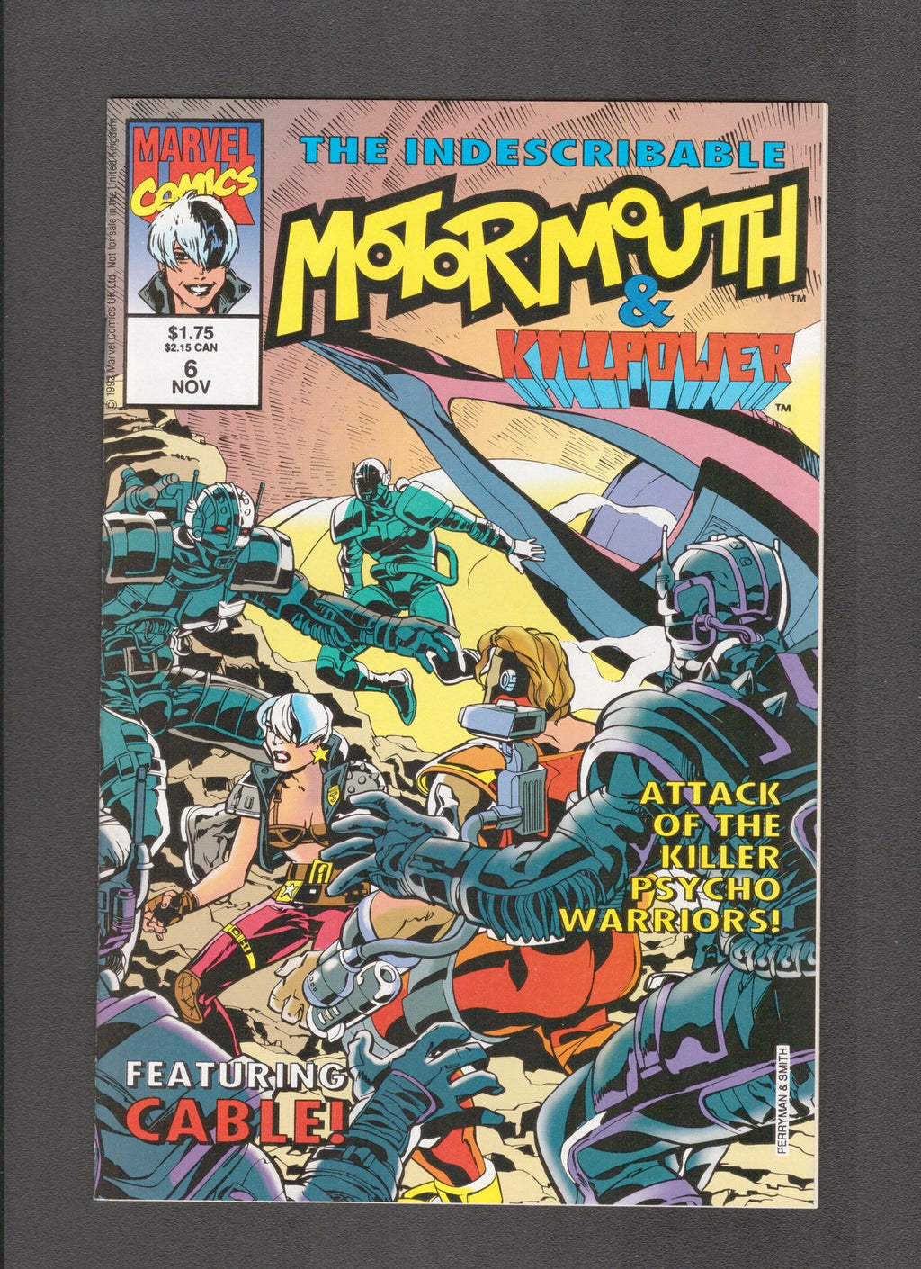 Motormouth #6 (1992) Punisher Marvel UK Comics
