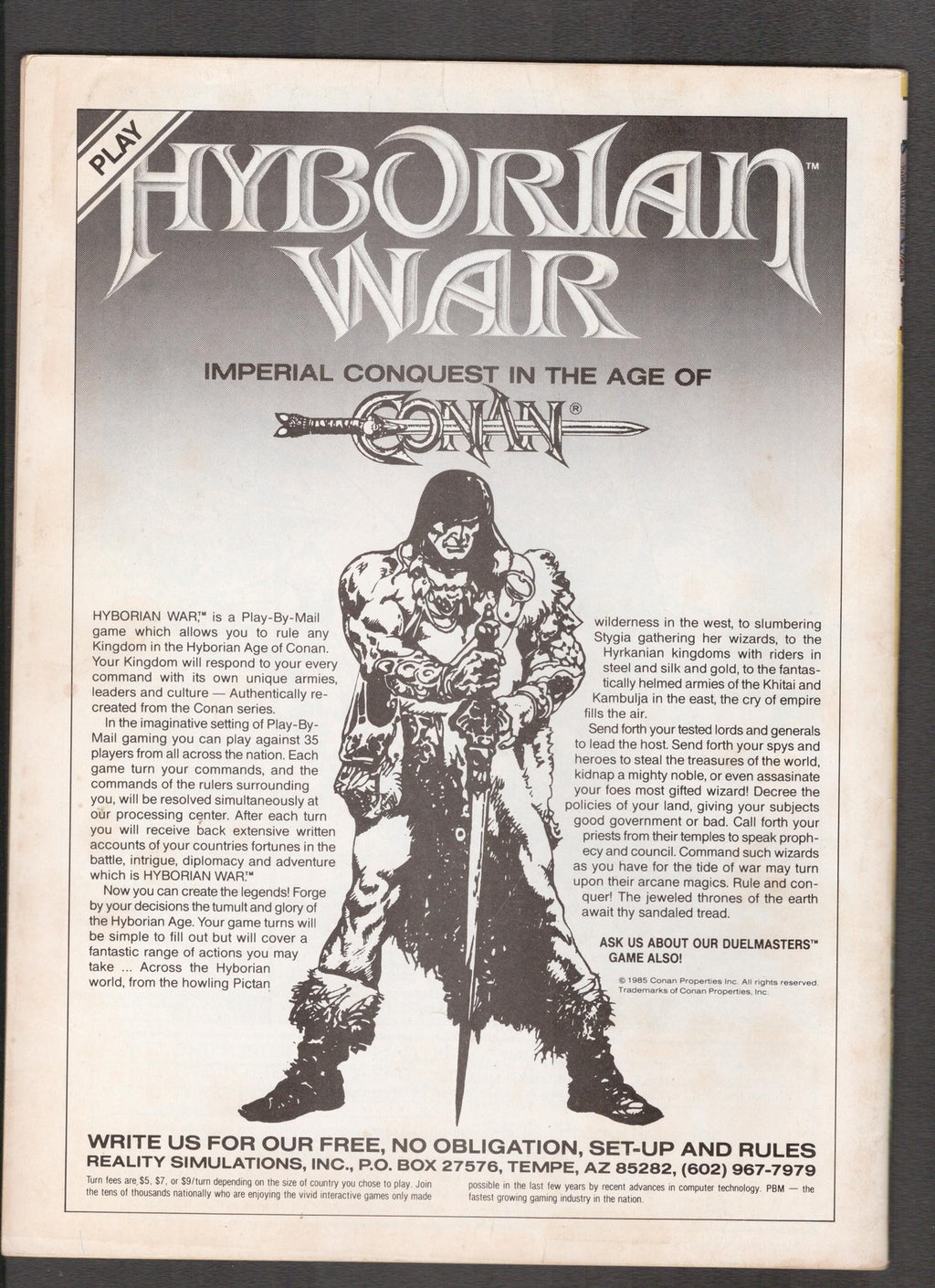 Conan Saga #17 (1988) Earl Norem Marvel Comics