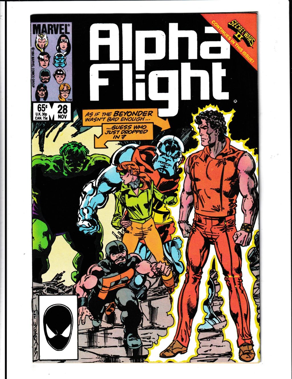 Alpha Flight #28 (1985) Marvel Comics SKU:1091