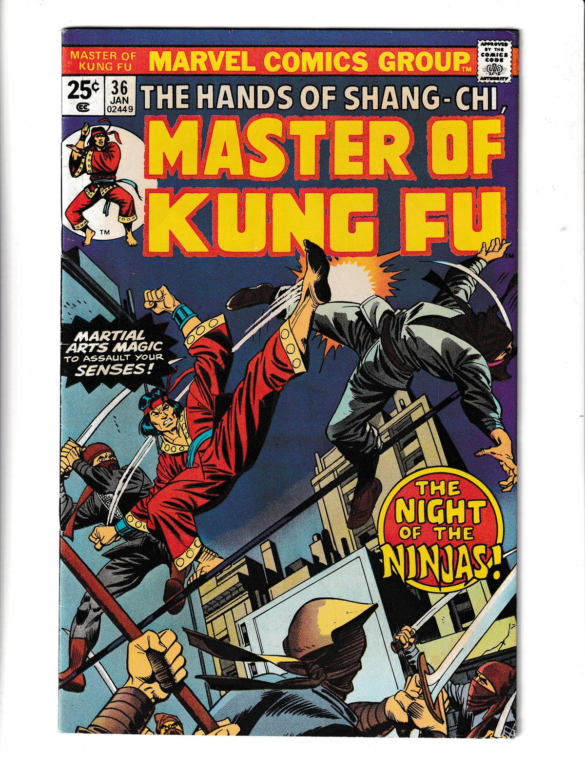 Master of Kung Fu #36 (1976) Higher Grade Marvel Comics