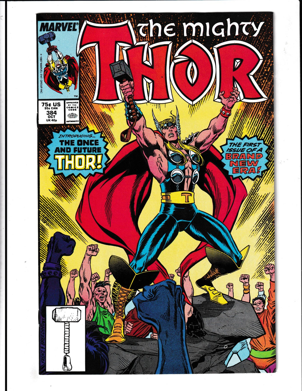 Thor #384 (1987) 1st Appearance of Dargo Ktor as Thor  Marvel Comics