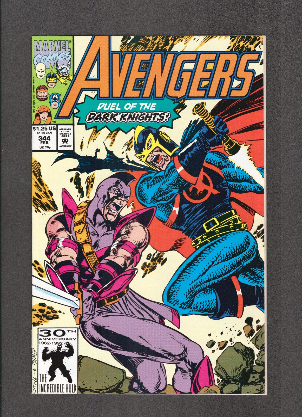 Avengers #344 (1992) Steve Epling, Tom Palmer Marvel Comics