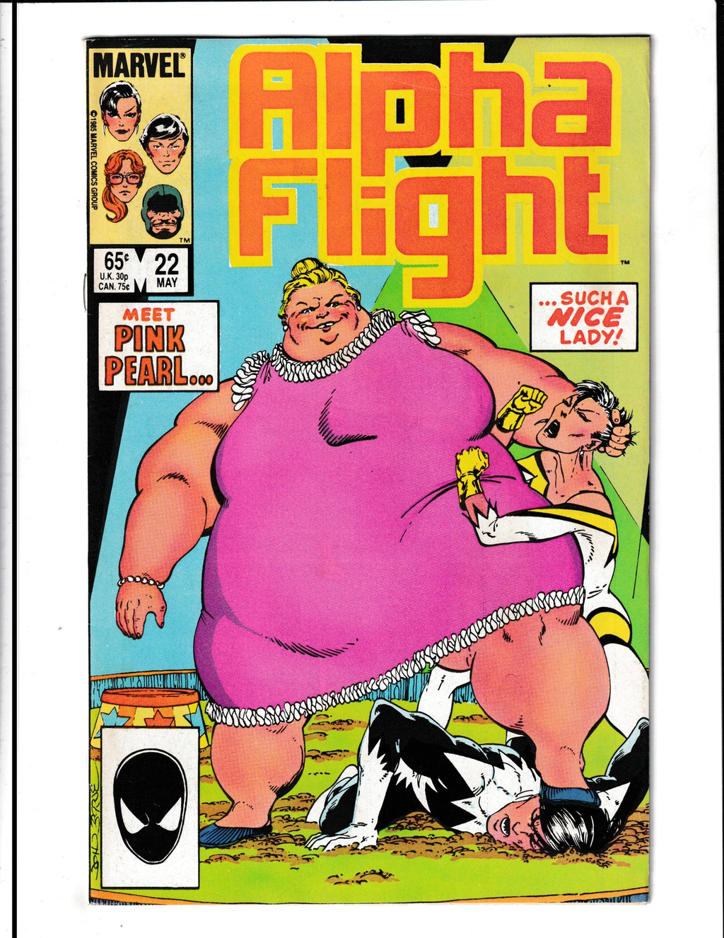 Alpha Flight #22 (1985) 1st Pink Pearl Marvel Comics