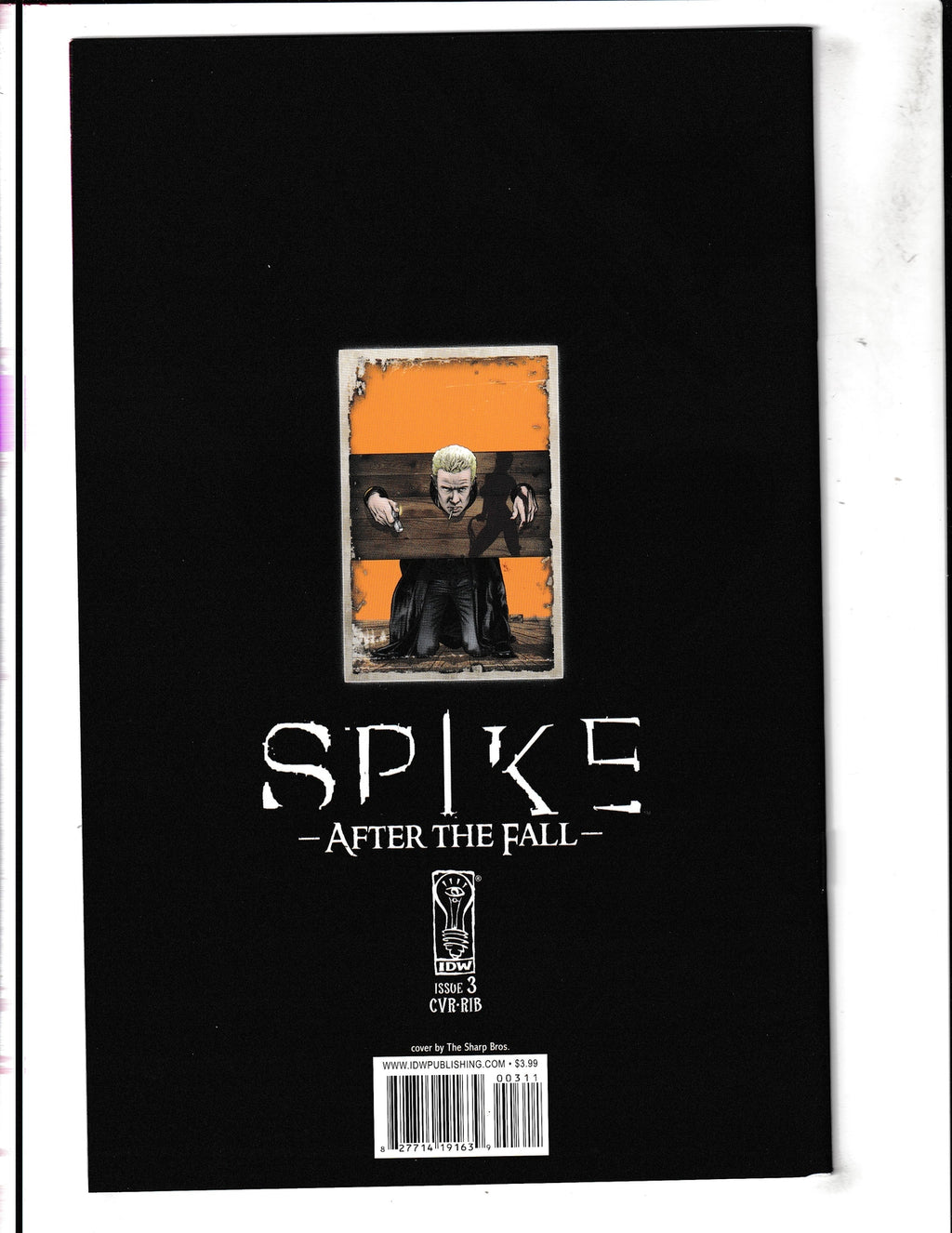 Spike: After the Fall #3d (2008) Sharp Bro Incentive Virgin Variant IDW Comics