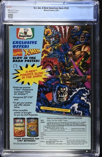 G.I. Joe: A Real American Hero #149 CGC 9.2 (1994) Hama Graded Marvel Comics