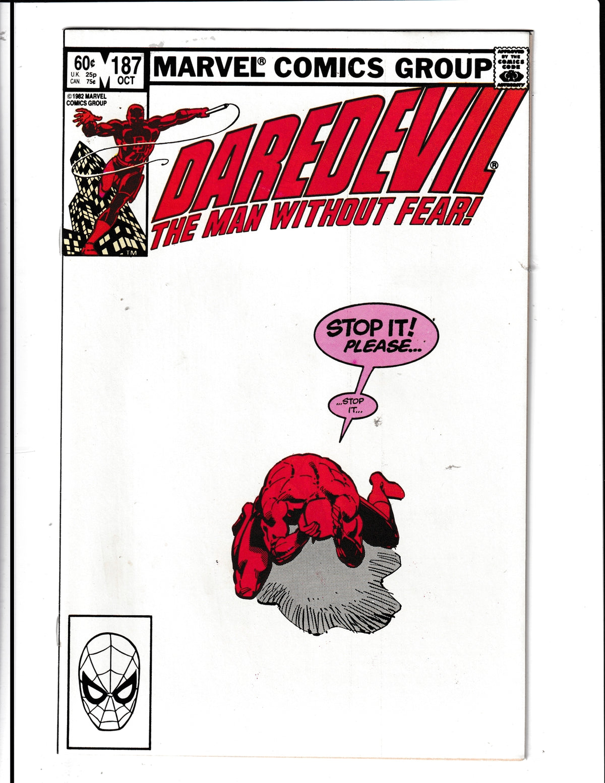 Daredevil #187 (1982) Marvel Comics