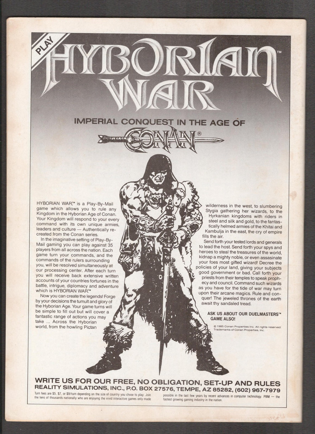 Conan Saga #19 (1988) John Buscema, Roy Thomas Marvel Comics