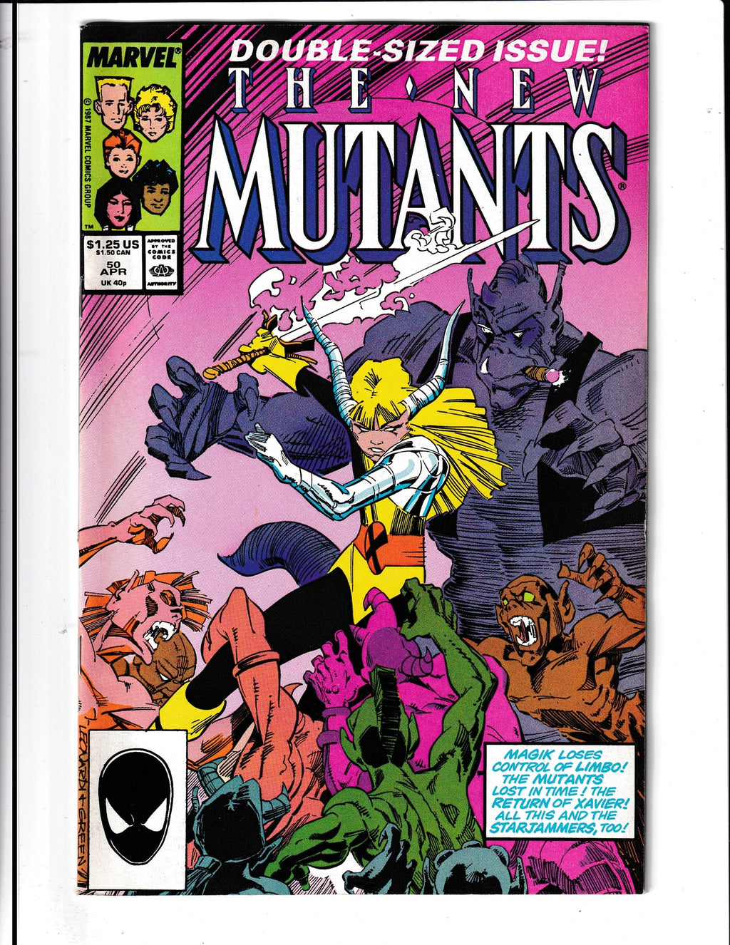 New Mutants #50 (1987) Double-Sized Anniversary Marvel Comics