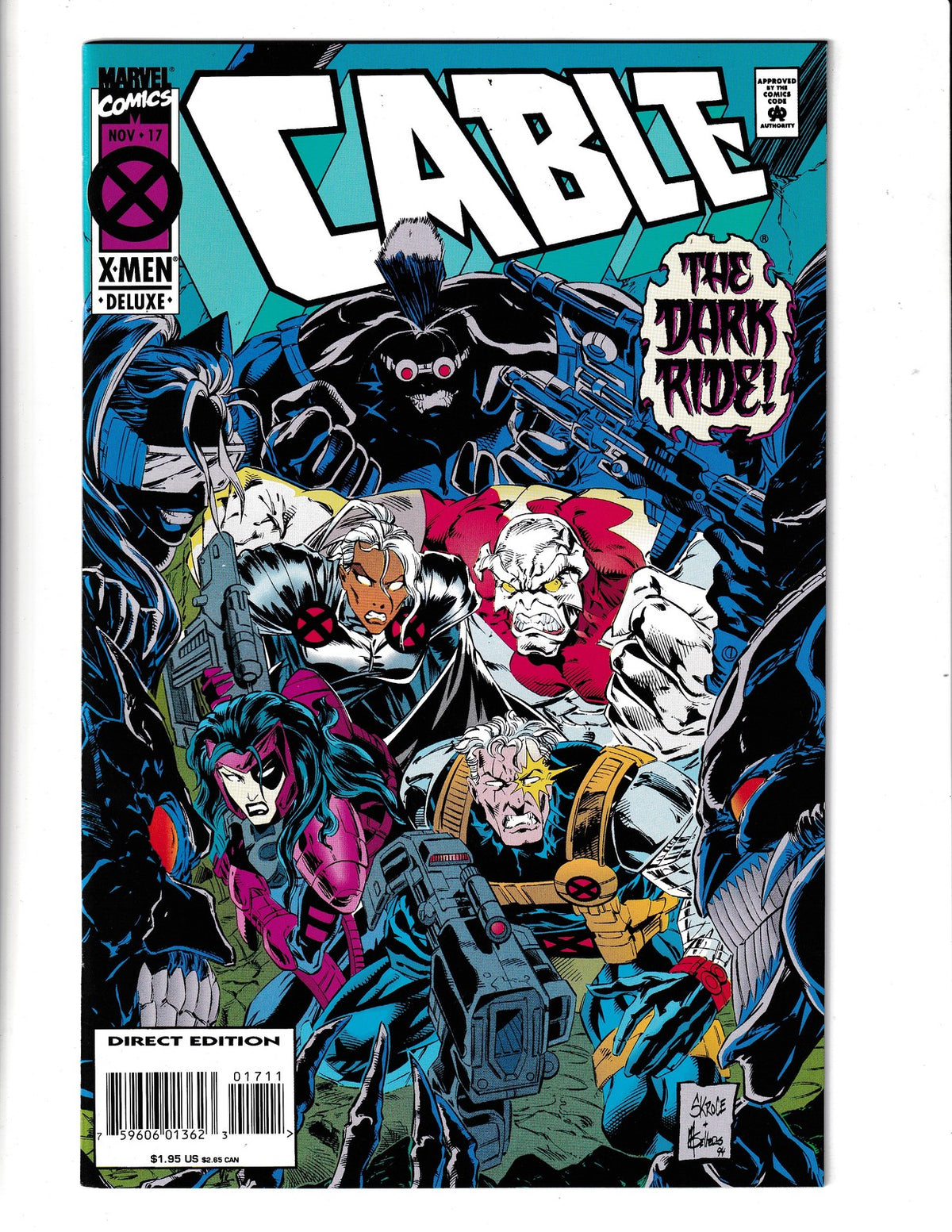 Cable #17 (1994) 1st App of Deadbolt - Hurricane - Lifeforce Marvel Comics