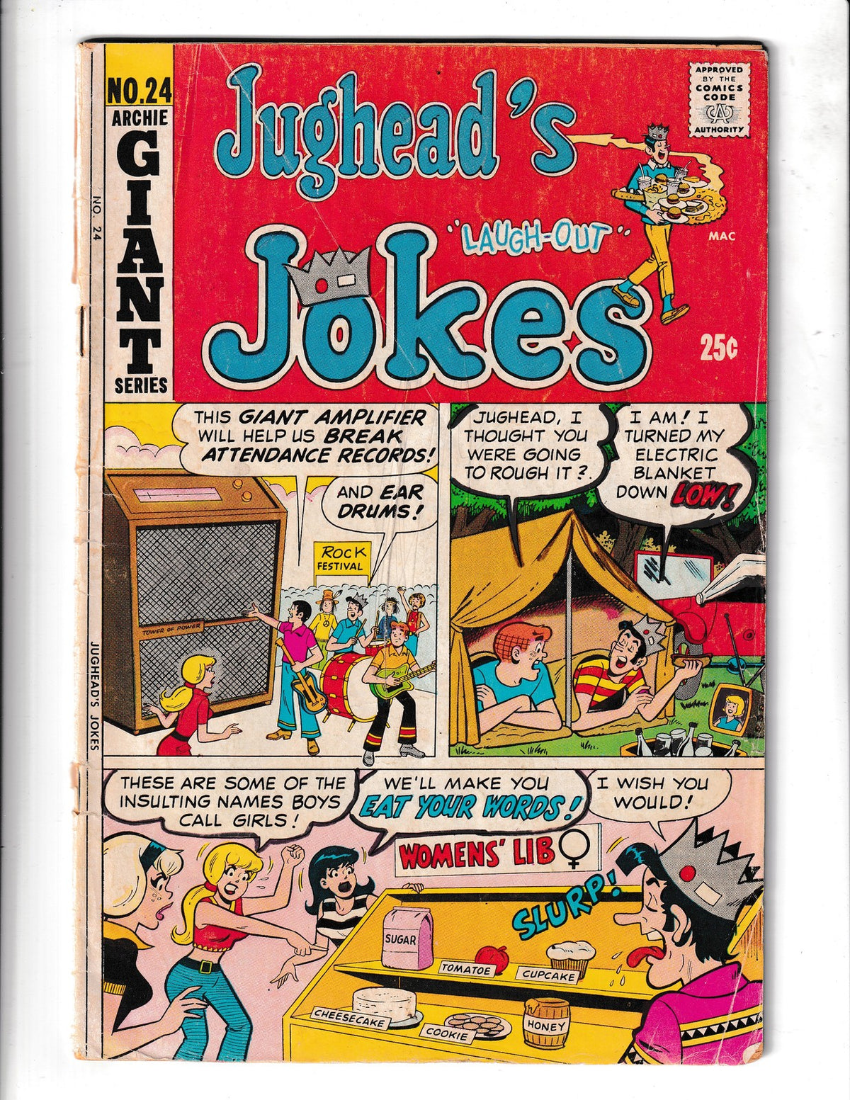 Jughead's Jokes #24 (1971) Archie Comics
