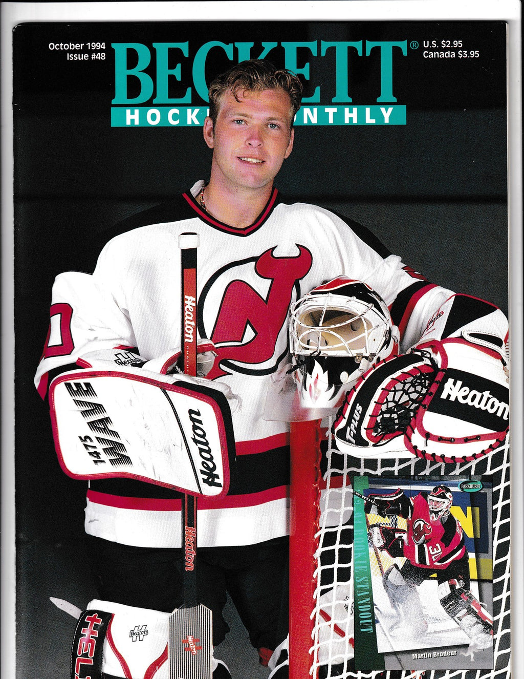 Beckett Hockey Monthly #48 (1994) Martin Brodeur Oct 1994 Beckett Comics
