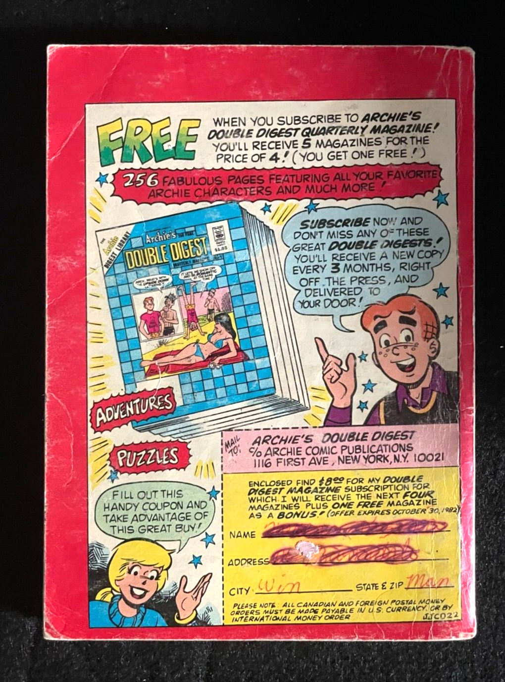 Jughead Jones Comics Digest #22 1982 - Combined Shipping