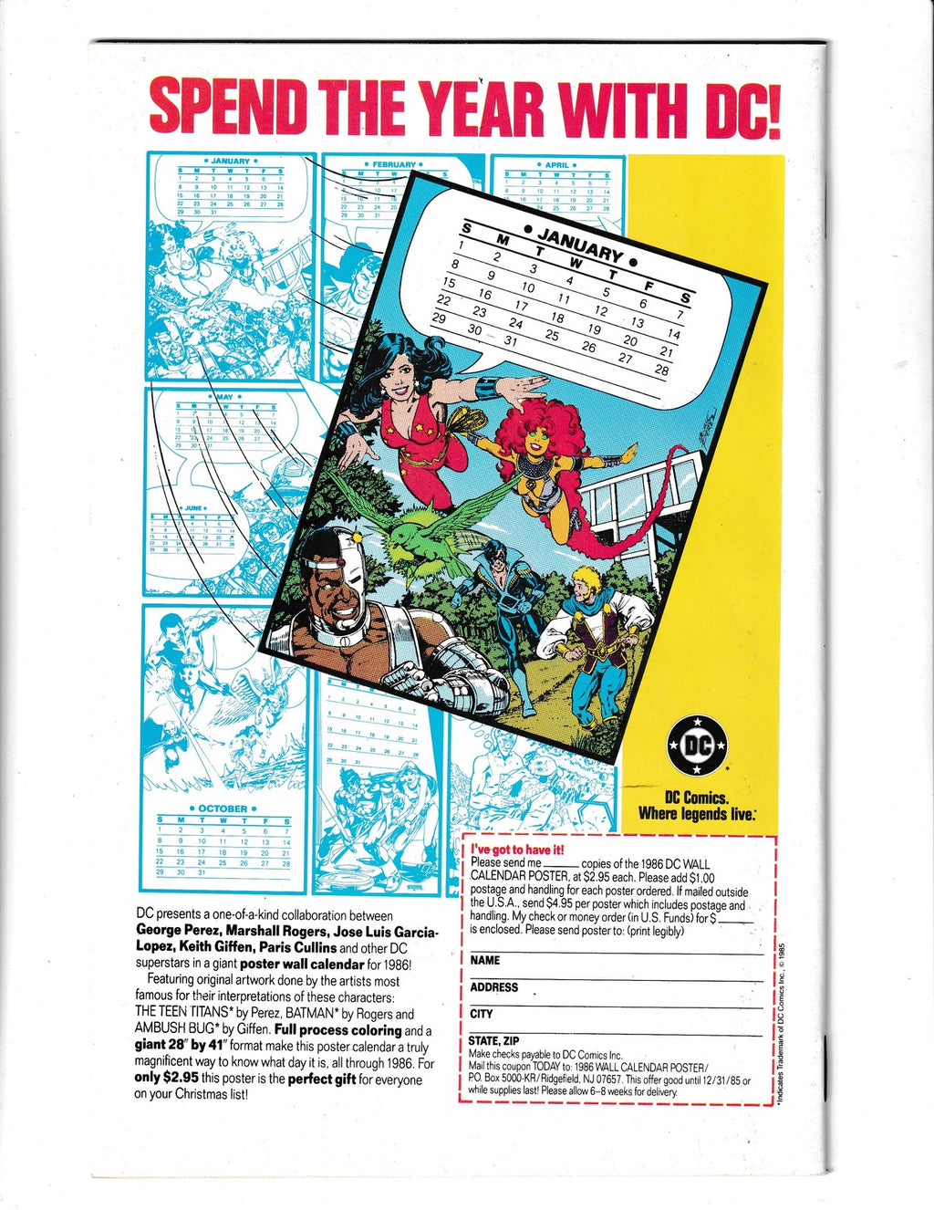 New Teen Titans #18 (1986) Higher Grade DC Comics
