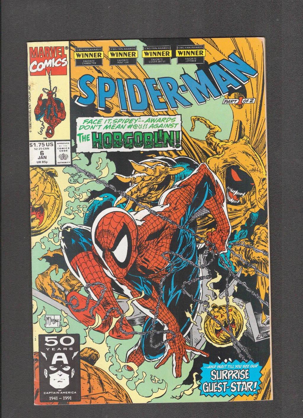Spider-Man #6 (1991) Hobgoblin- Todd McFarlane Marvel Comics