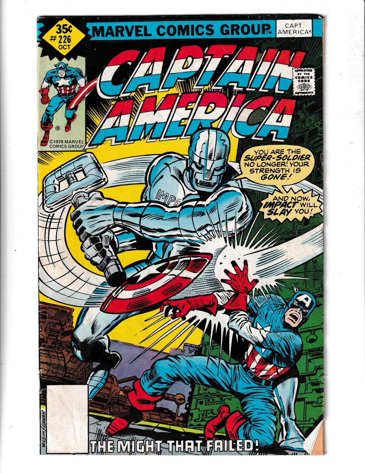 Captain America #226 (1978) Impact 739 Marvel Comics