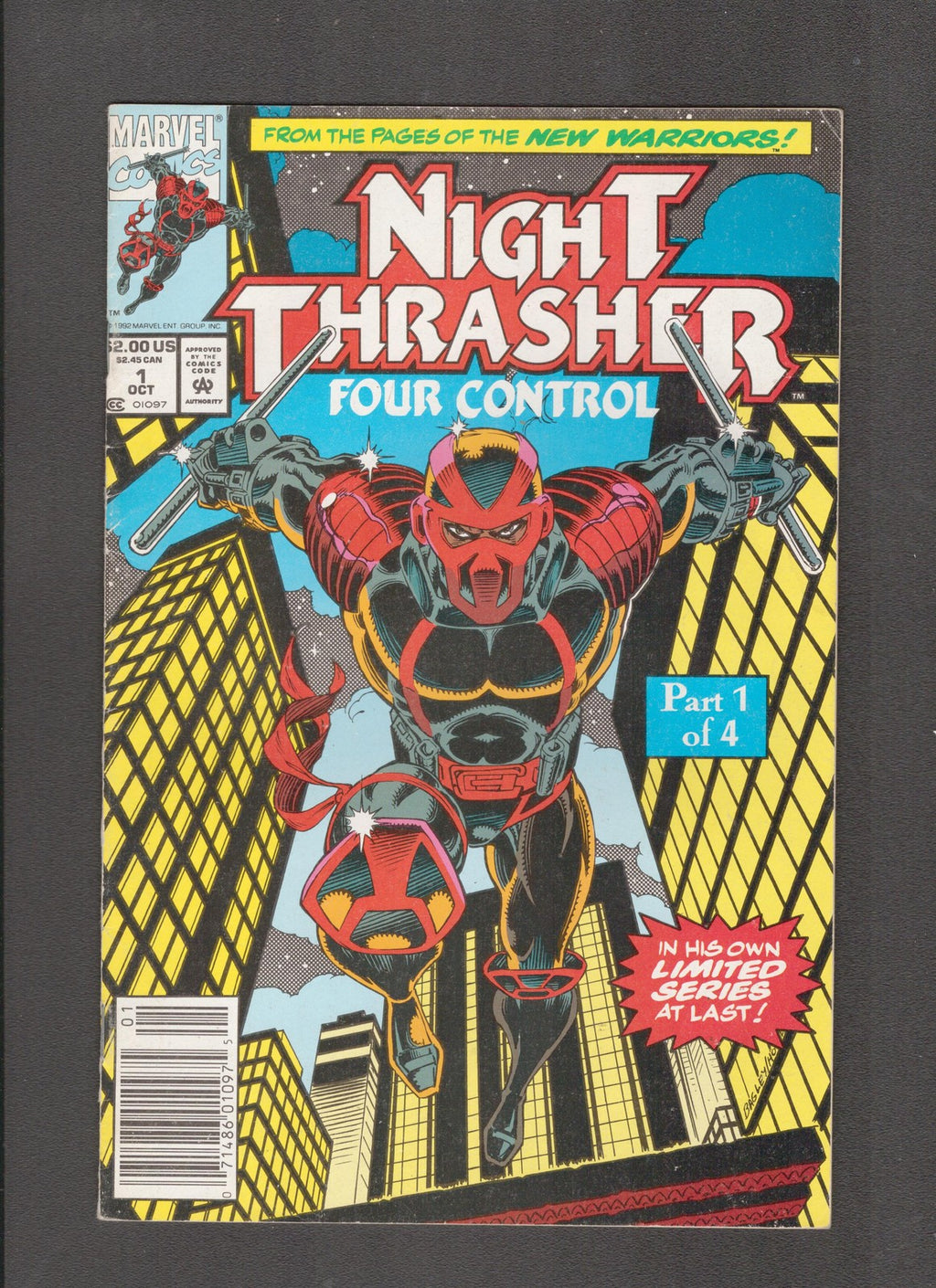 Night Thrasher: Four Control #1 (1992) Mark Bagley Marvel Comics