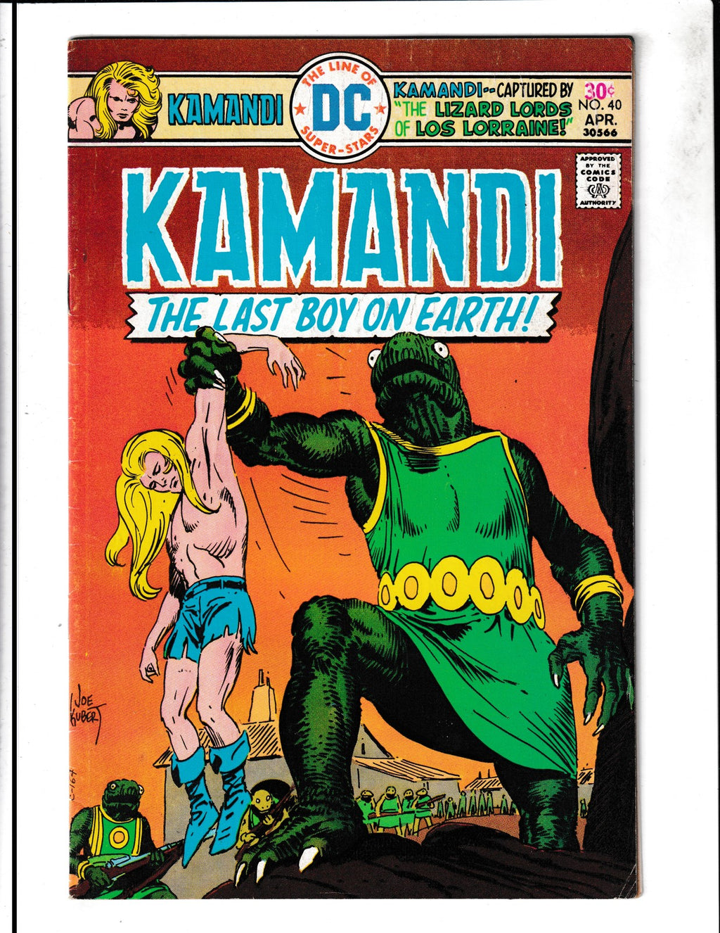 Kamandi, The Last Boy On Earth #40 (1976) Last Kirby artwork in series DC Comics
