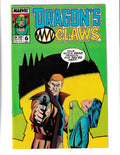 Dragon's Claws #6 (1988) 1st App of Clarity and Industry Marvel Comics
