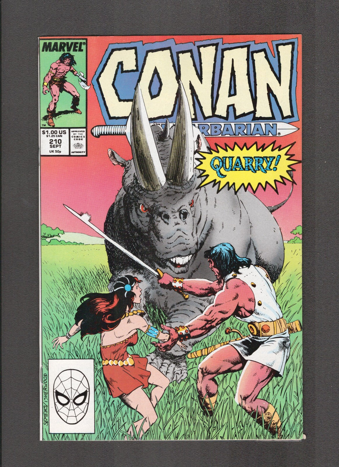 Conan the Barbarian #210 (1988) Isherwood, Semeiks Marvel Comics