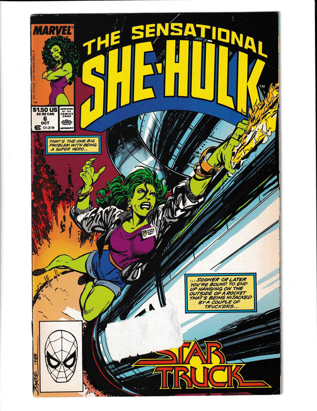 Sensational She-Hulk #6 (1986) Byrne Cover Marvel Comics