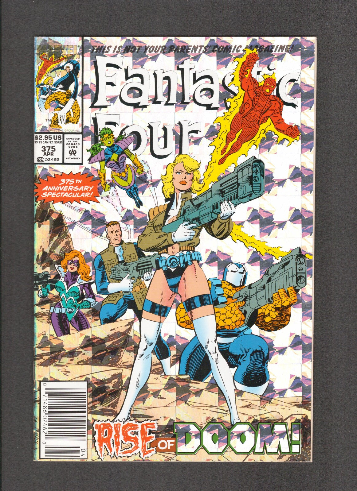 Fantastic Four #375 (1993) Double-Sized Foil Cover Marvel Comics