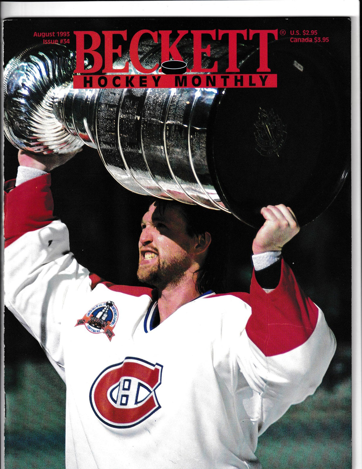 Beckett Hockey Monthly #34 (1993) Patrick Roy Aug 1993 Beckett Comics