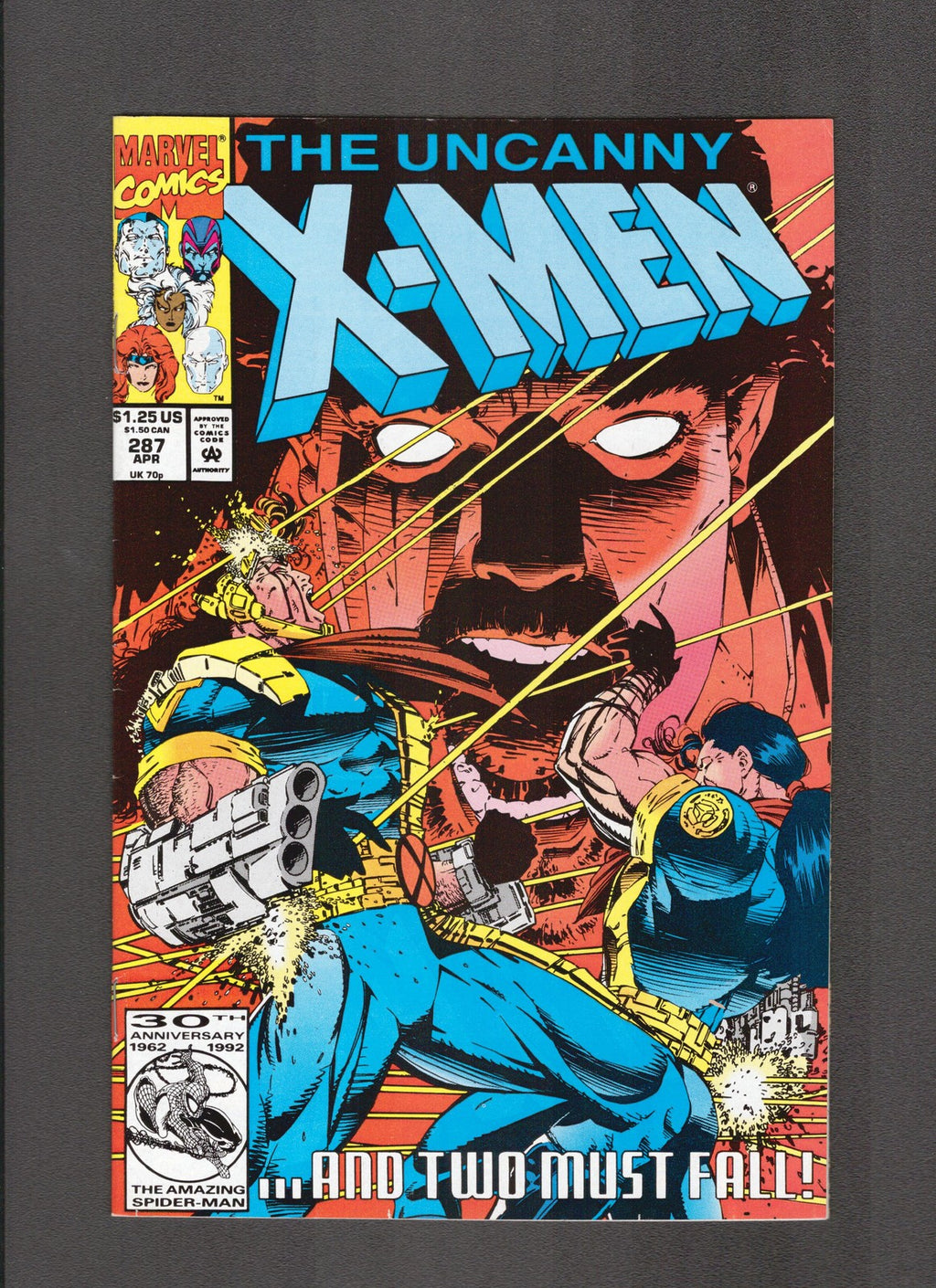 Uncanny X-Men #287 (1992) Bishop Origin Marvel Comics