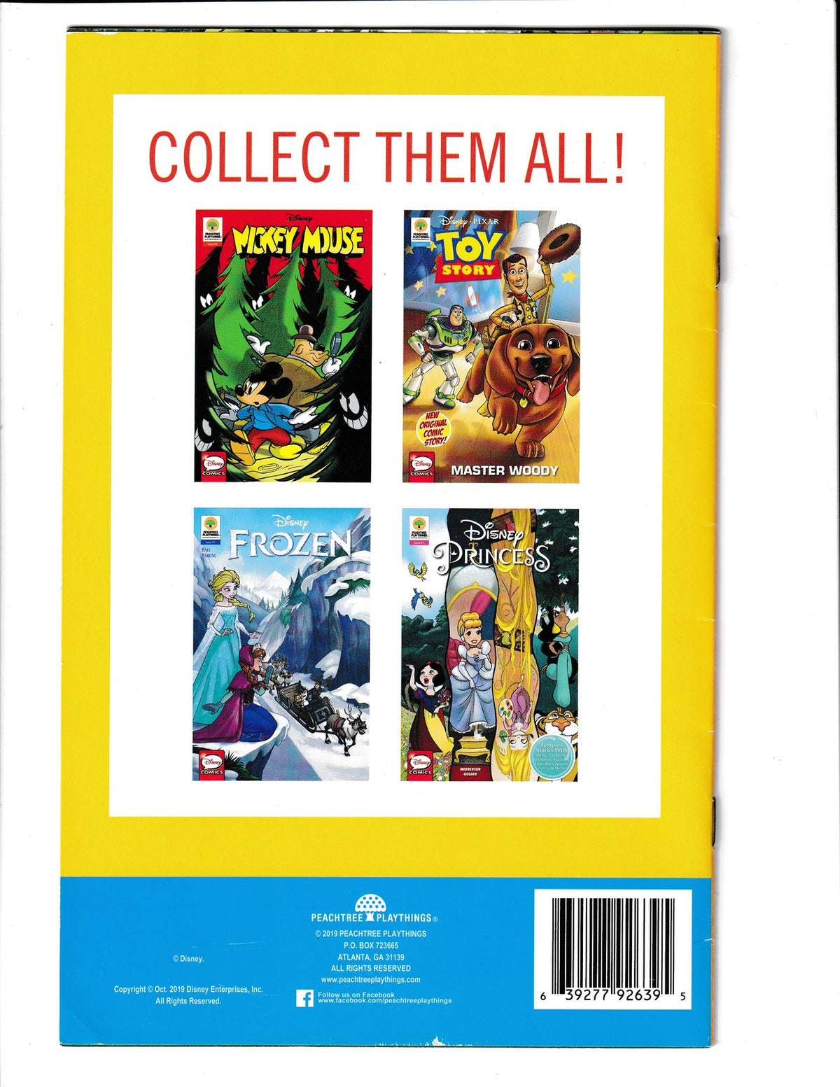 Mickey Mouse #1 (2020) Peachtree Playthings Disney/Pixar Comics