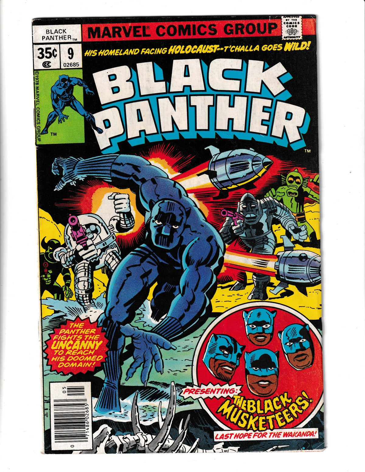 Black Panther #9 (1978) 1st Black Musketeers Marvel Comics