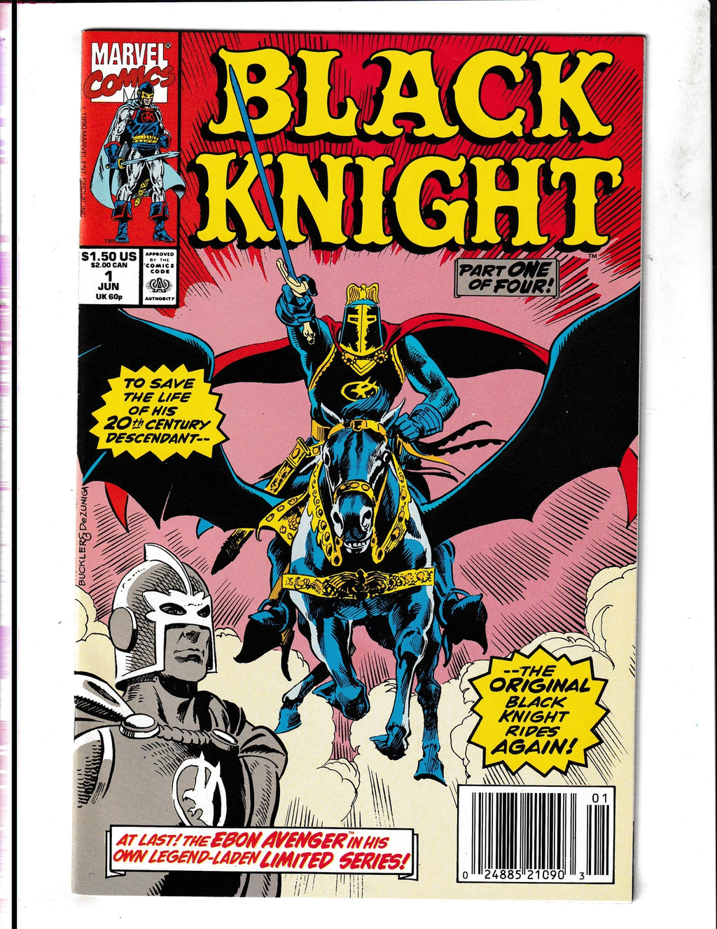 Black Knight #1 (1990) 1st Solo Story Marvel Comics