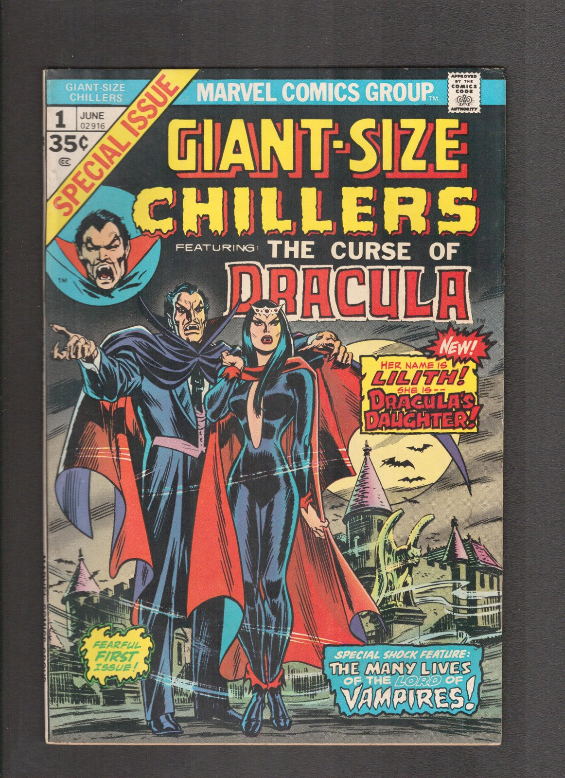 Giant-Size Chillers #1 (1974) 1st Lilith, Daughter of Dracula Marvel Comics