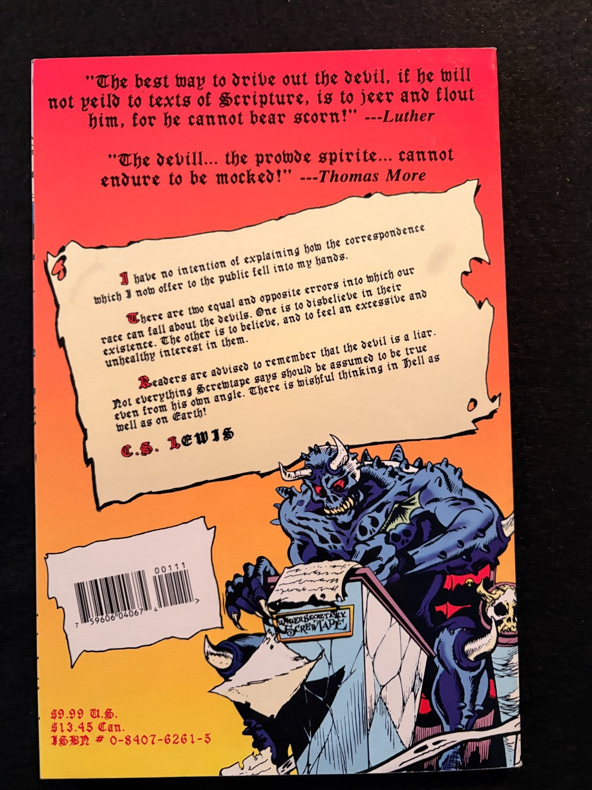 Screwtape Letters - C.S. Lewis 1994 Softcover Graphic Novel RARE Marvel