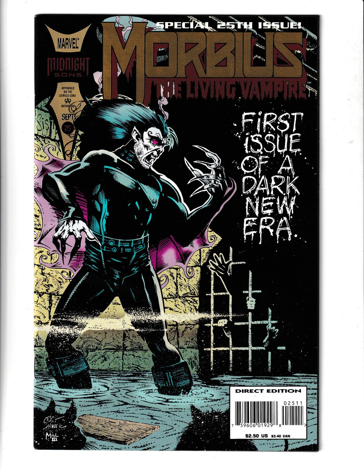 Morbius the Living Vampire #25 (1994) Special 25th Issue Marvel Comics