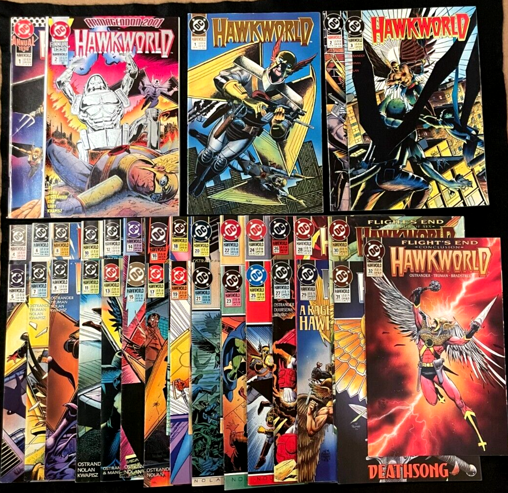 Hawkworld #1-32 & Annuals 1-3 Complete Set (1990-93) DC Comics