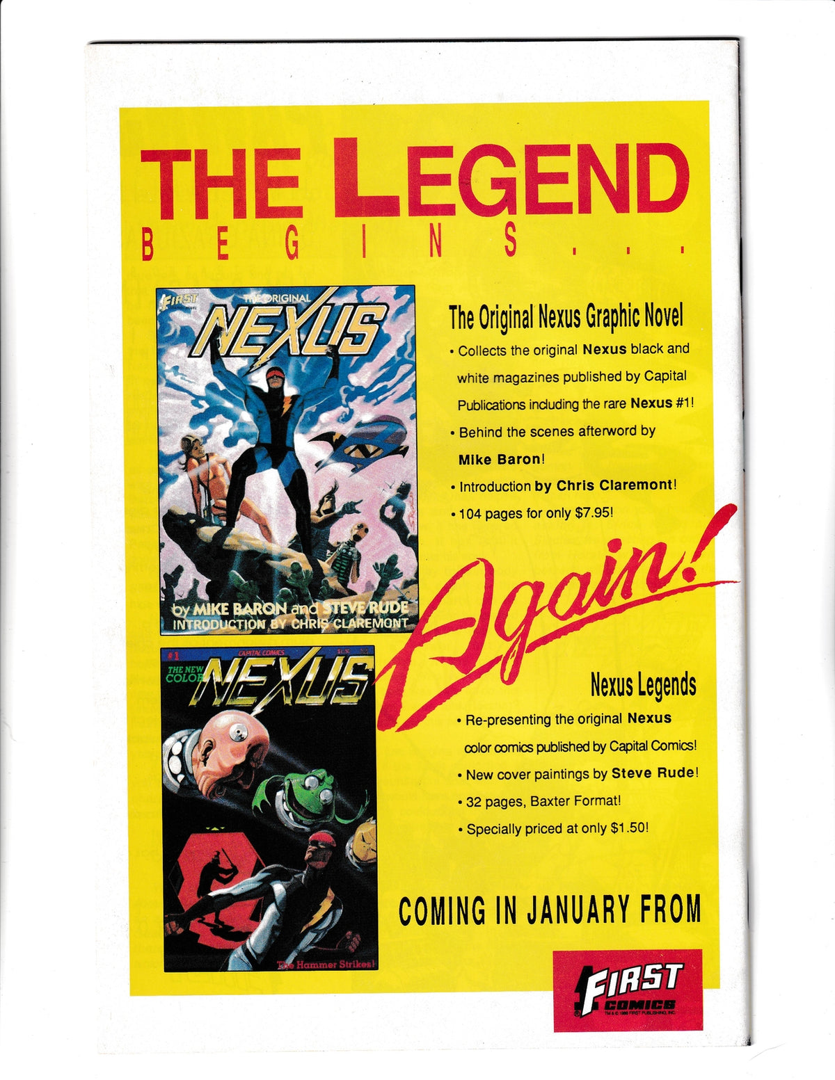 Nexus #55 (1989) First Comics Comics