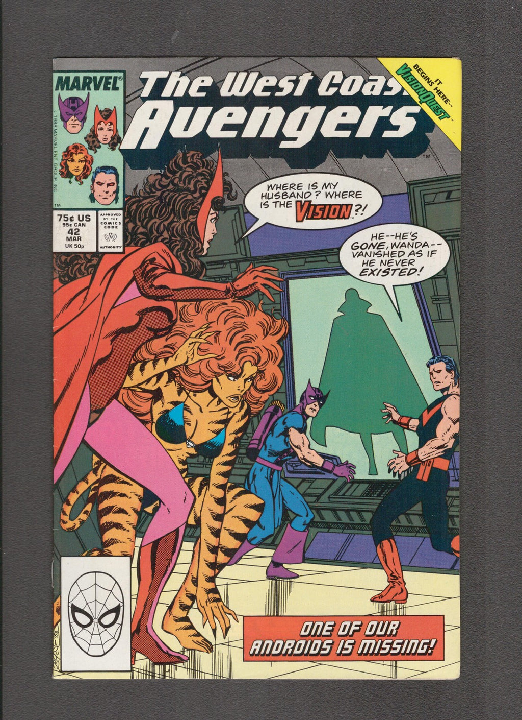 West Coast Avengers #42 (1989) John Byrne Marvel Comics