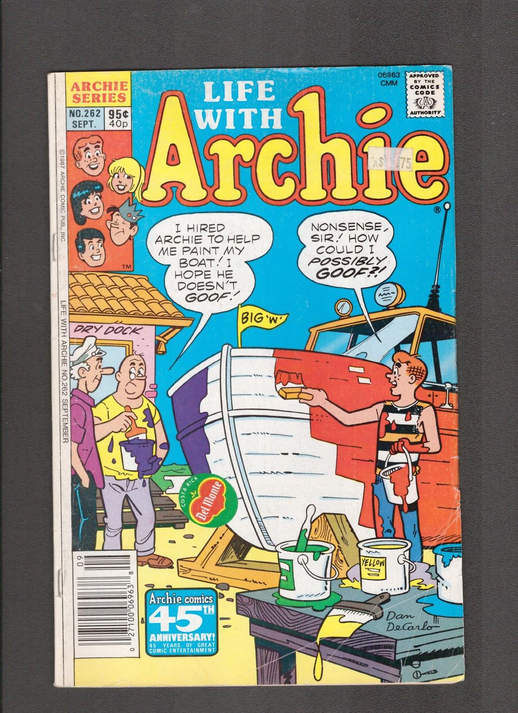 Life with Archie #262 (1987) Canadian Newsstand Archie Comics