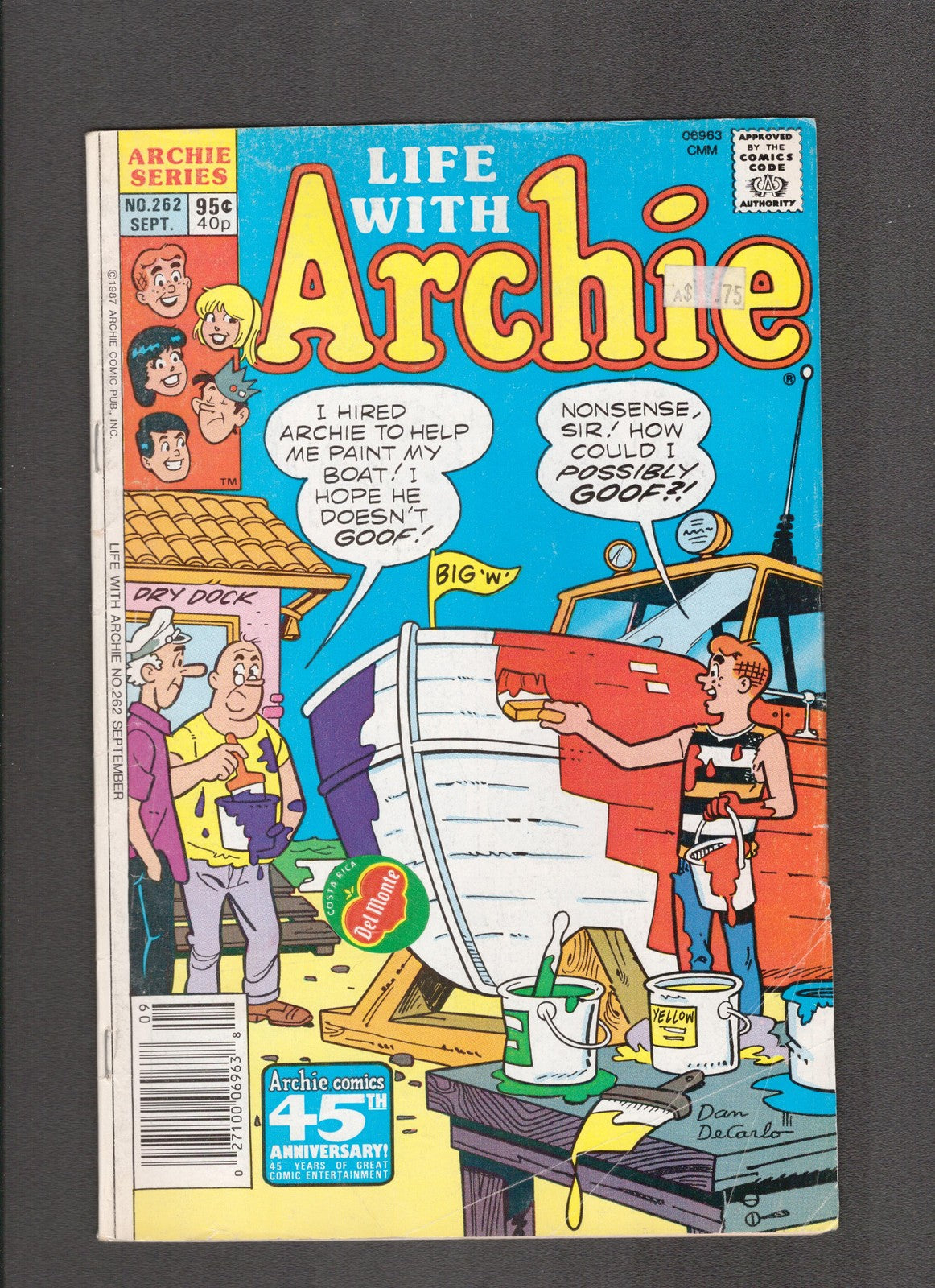 Life with Archie #262 (1987) Canadian Newsstand Archie Comics