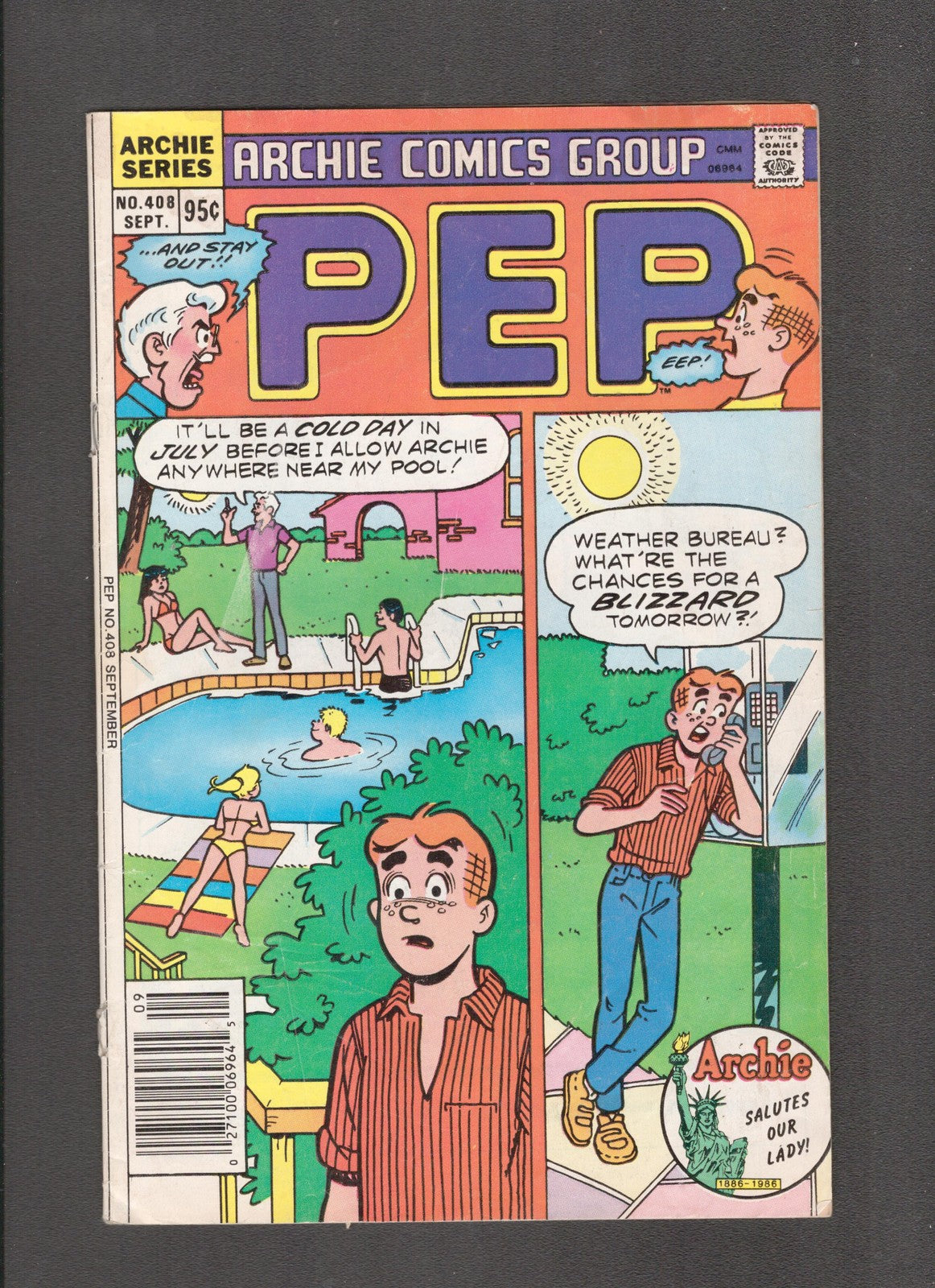 Pep Comics #408 (1986) Dan DeCarlo Archie Comics