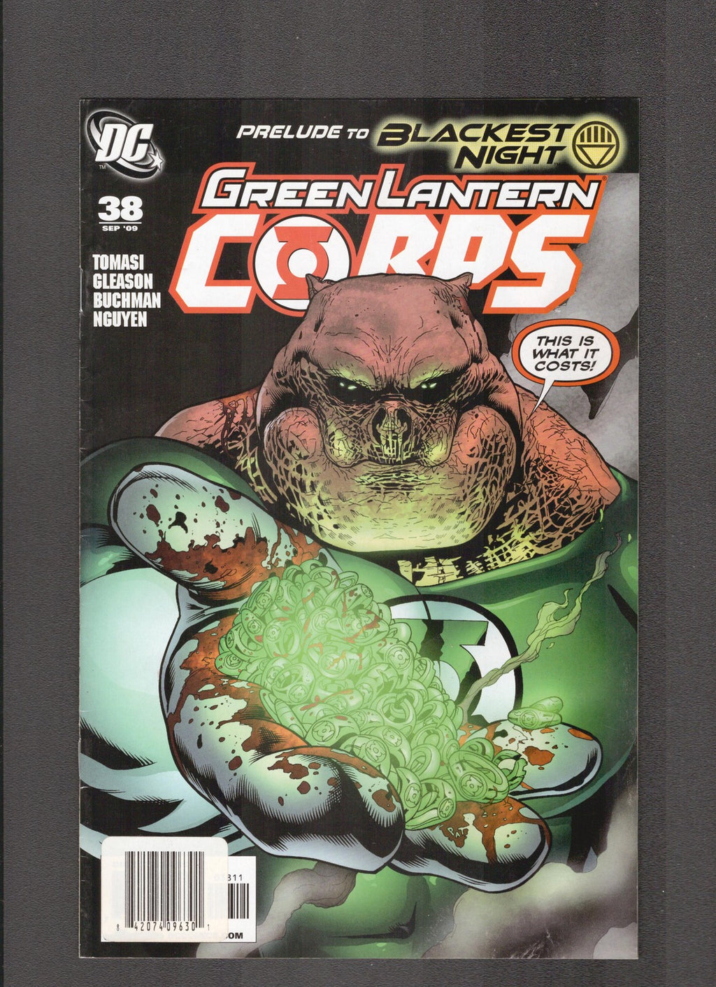 Green Lantern Corps #38 (2009) Gleason DC Comics