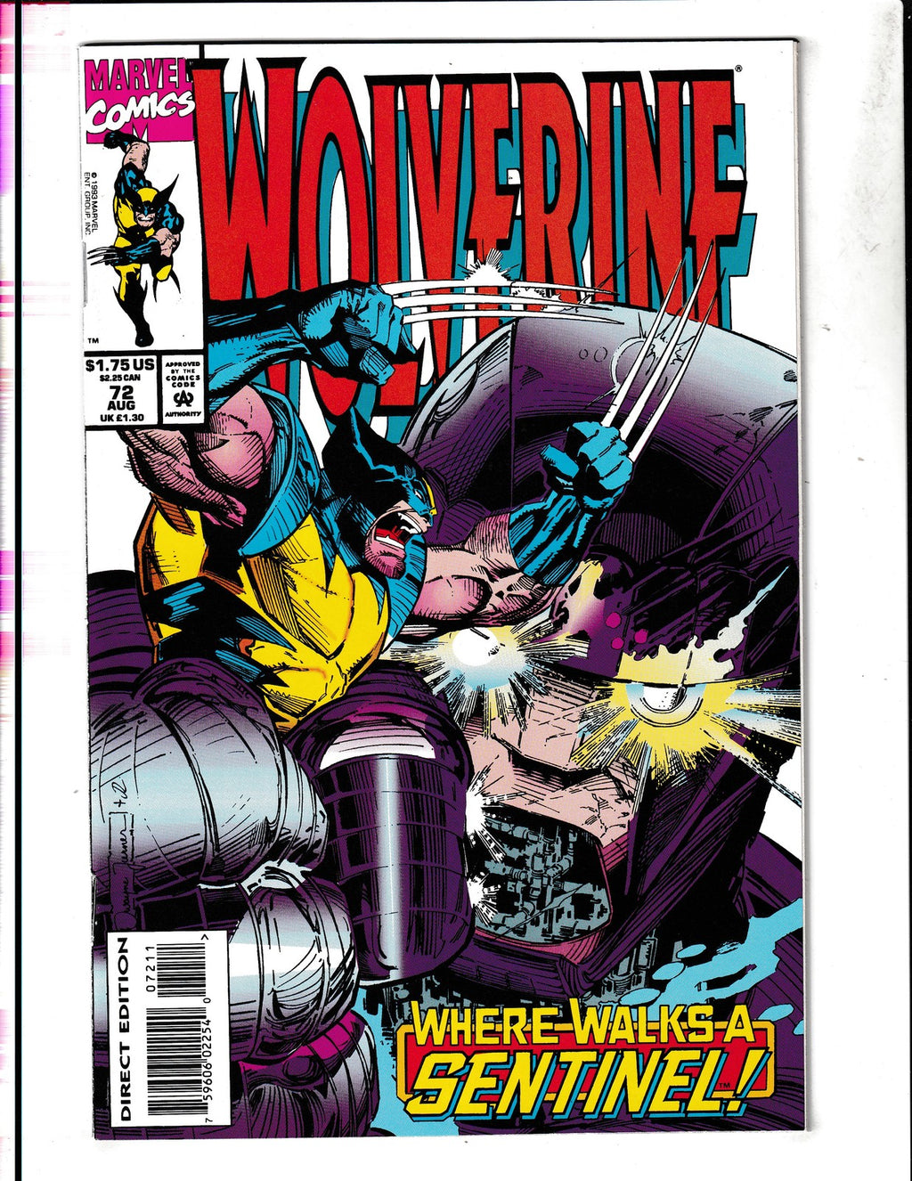 Wolverine #72 (1993) Dwayne Turner Marvel Comics