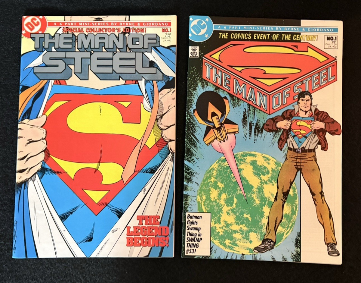 Man of Steel #1-6 includes #1B Variant Full Set - John Byrne (1986) DC Comics