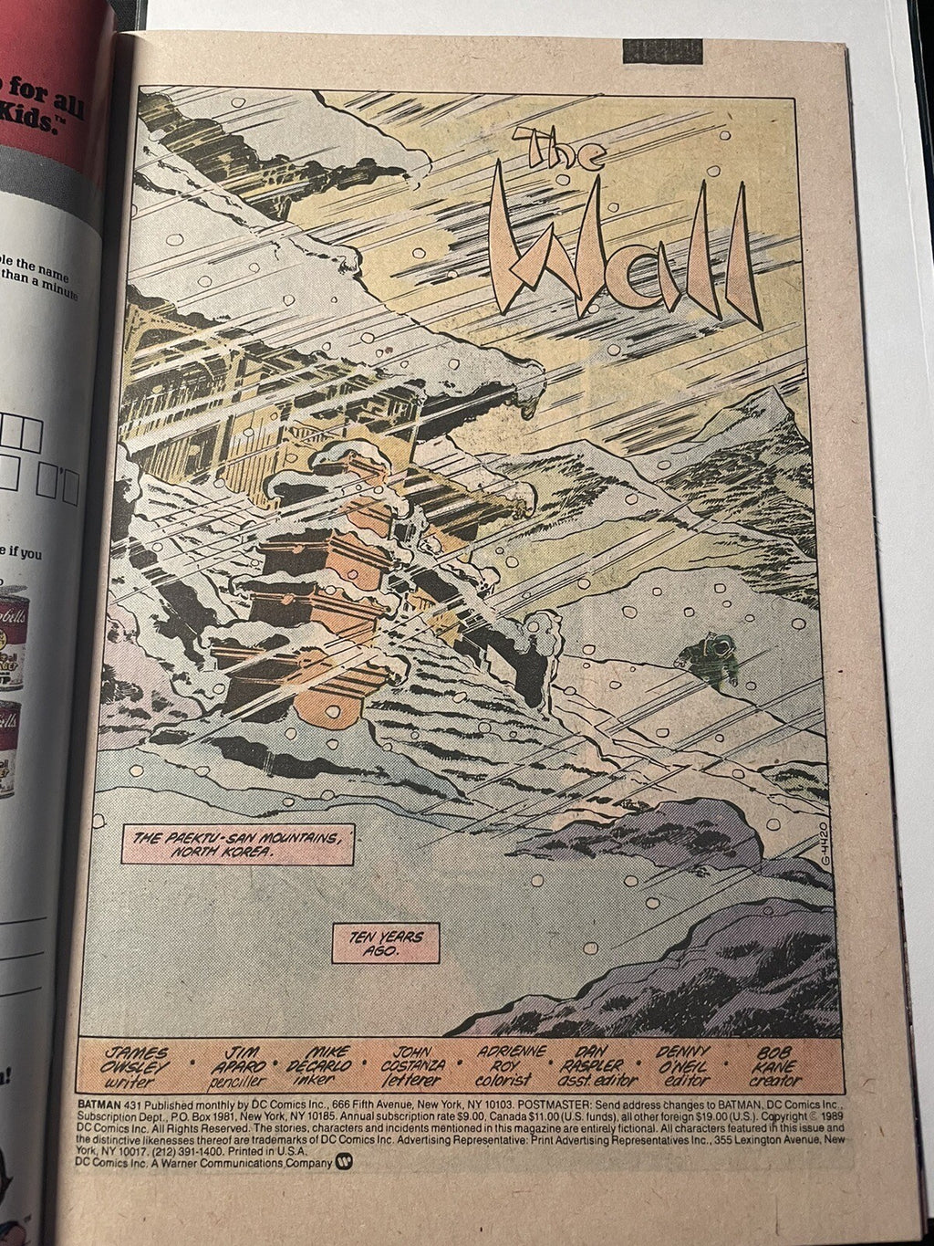 Batman #431 1989 -  HIGHER GRADE