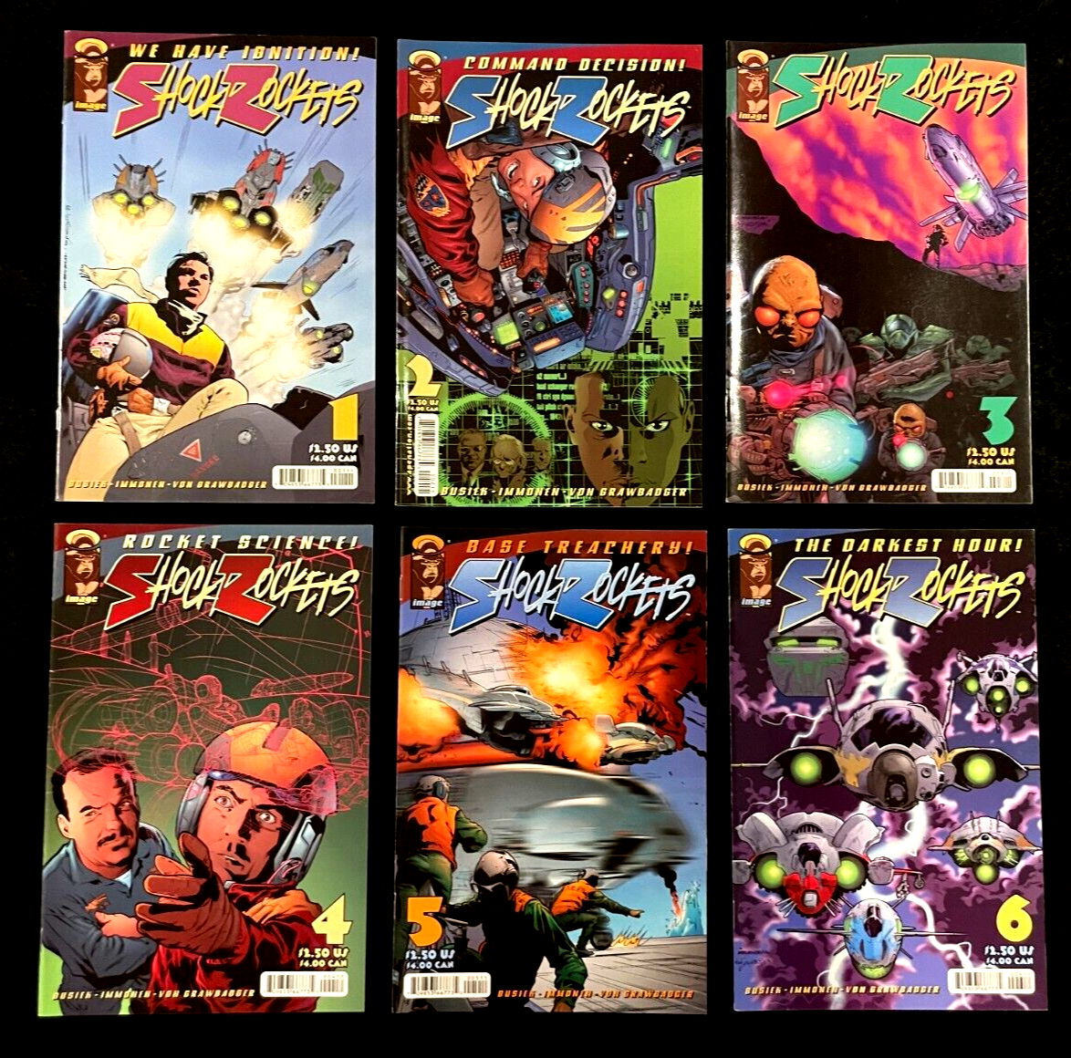 Shock Rockets - Complete Set of 6 #1-6 (2000) Image Comics