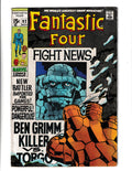 Fantastic Four #92 (1969) 1st App of Cat-Man and Rhinogon Marvel Comics