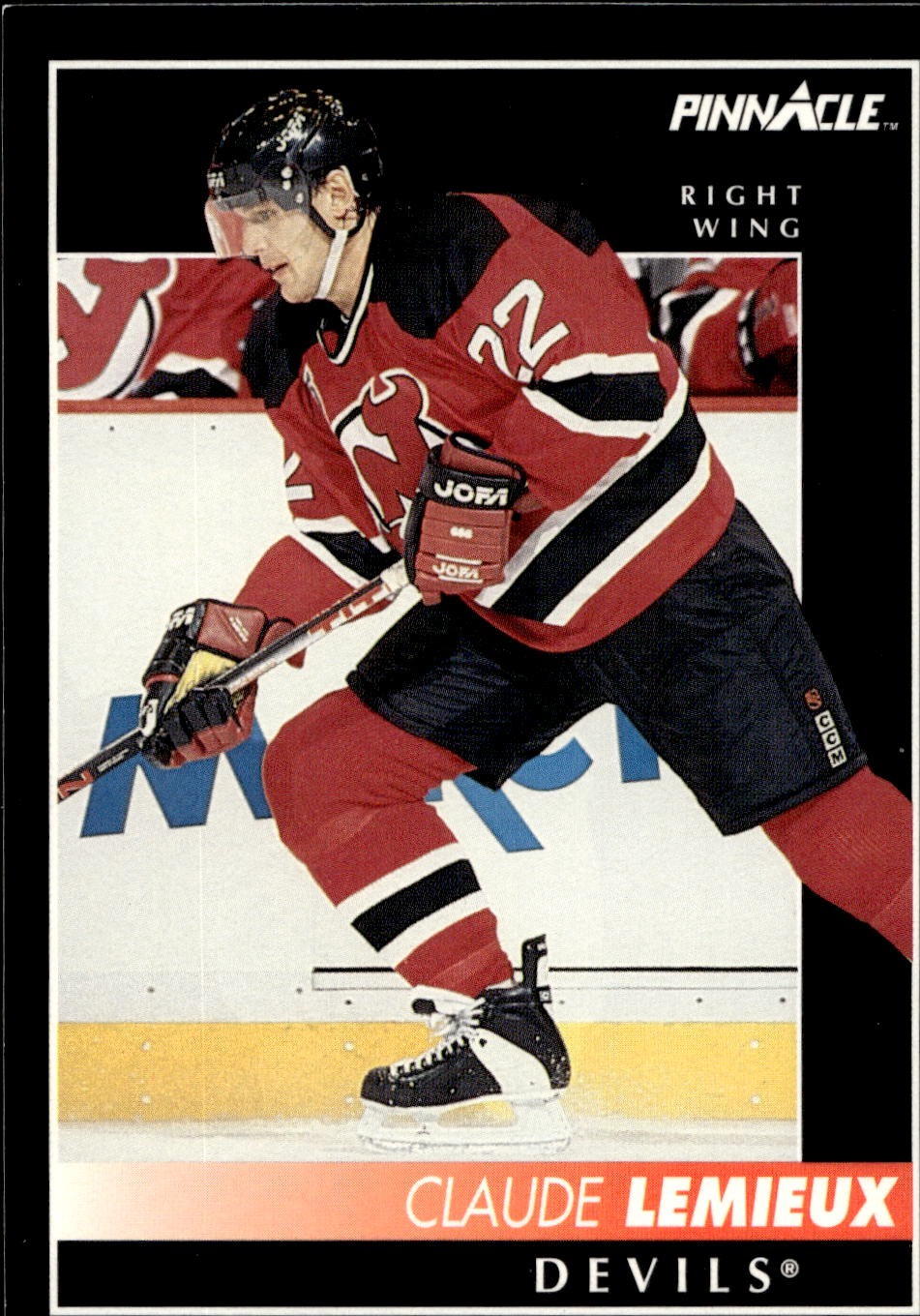 1992-93 Pinnacle #284 Claude Lemieux Hockey New Jersey Devils