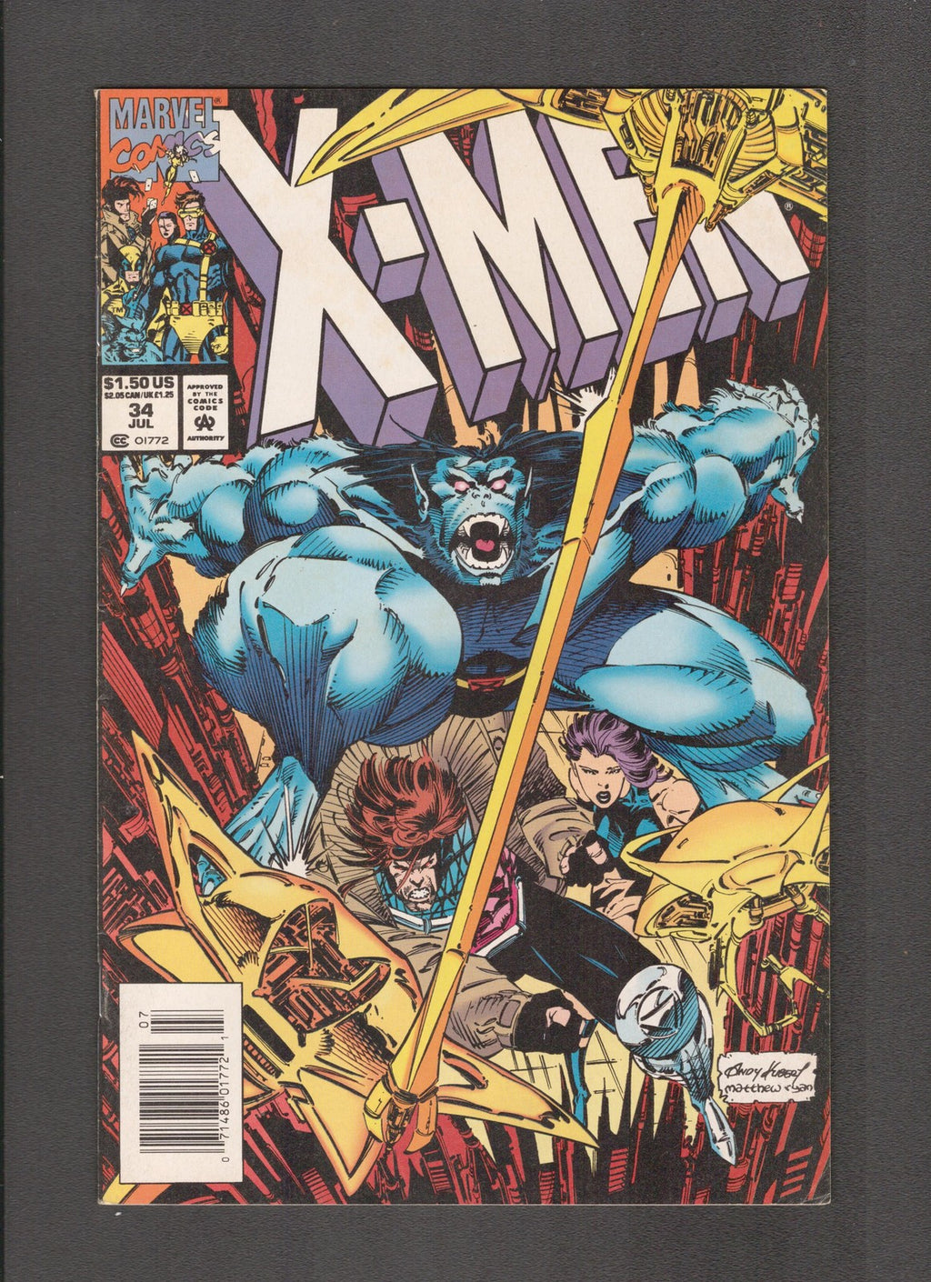 X-Men #34 (1994) Andy Kubert, Matt Ryan Marvel Comics